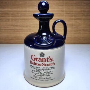 Vintage Grant’s Deluxe Scotch Decanter Glenfiddich Scotland Collectible 1970s